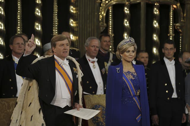 King Willem Alexander and Queen Maxima of the Netherlands. Most modern monarchs do not have absolute power; rather, their power is severely restricted or non-existent, and their role is largely ceremonial.