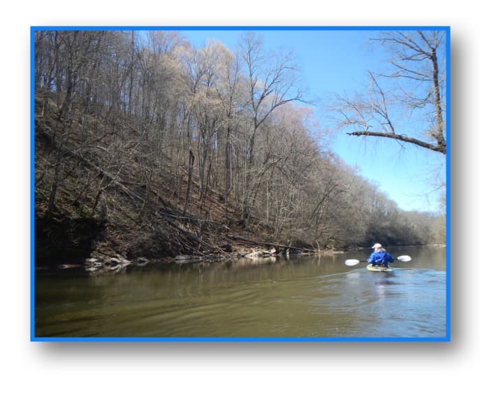 As we started out the current was fairly swift, until we neared Courtners Mill Dam, where it slowed considerably.