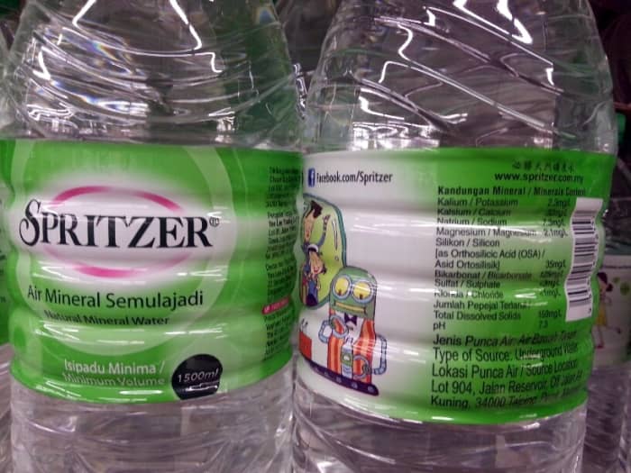 Spritzer is one of the mineral water brands identified to have high silicon content that helps reduce Alzheimer's memory loss,