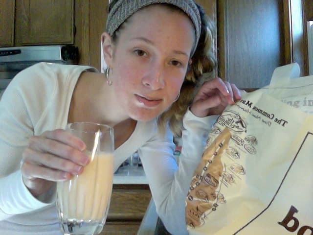 This was delicious, (despite by non-smiling pose due to limited mouth movability) a serving of blended, lobster chowder.