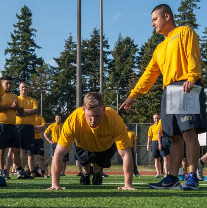 Push-up: Perhaps the most-used, do-anywhere exercise practiced worldwide. This exercise works the chest, shoulders and triceps while contributing to core stability.