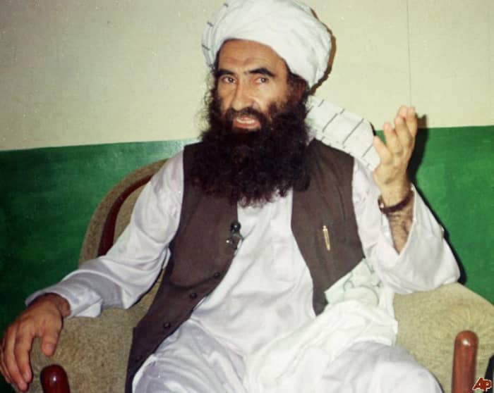 Jalaluddin Haqqani: His son Sirajuddin is now senior leader of the terrorist network he founded. Reports from Pakistan say his other son Muhammad has been killed by a US missile attack. Photograph: Mohammed Riaz/AP