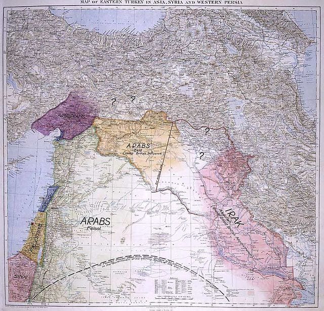 The map looks harmless enough, but the pretty colored paper can't tell the troubled history.