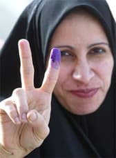 Proud purple fingers couldn't hold back the terrorists and suicide bombers that filled the void after Saddam's departure.