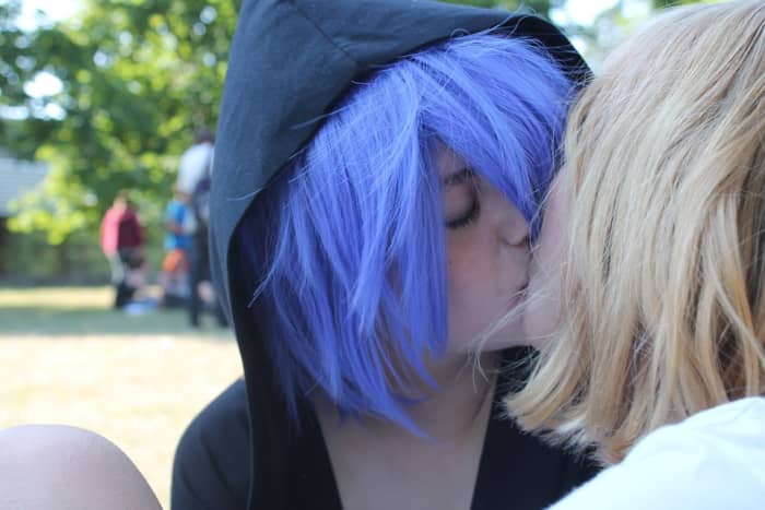 The gender of someone's partner doesn't change their orientation. People can identify as bi even if they are in a monogamous relationship with a man or a woman.