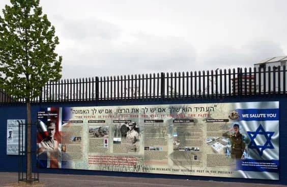 Loyalist mural at the junction of Beverley Street and Northumberland Street commemorating the IOF's Lt Col John Henry Patterson