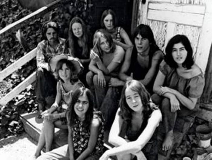 Some of the "Family" at the ranch. This was taken in 1970 by a Life Magazine photog. What was left of the group went back to Spahn.