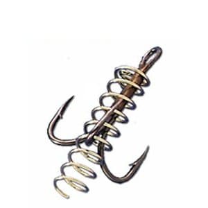 Spring treble hook: made to hold chicken liver or stink bait on the hook. This is the perfect hook to catch catfish with.