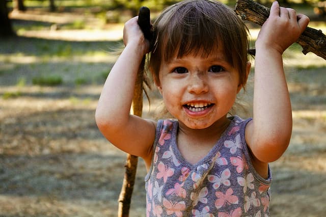 You know kids; they can go from clean to filthy in a heartbeat