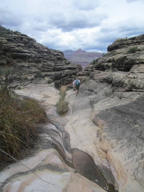 Pipe Creek Drainage, Grand Canyon. A nice spot to stop for a rest, a short distance from the Tonto Trail.