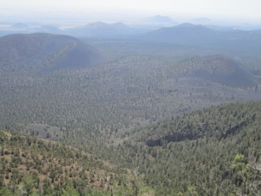 A View of Northern Arizona from the O'Leary Lookout Tower - Imagine when those volcanoes were active