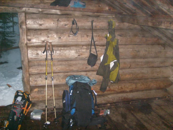 Lean-tos can offer solace from the fierce winter weather and give you a place to dry out your gear.