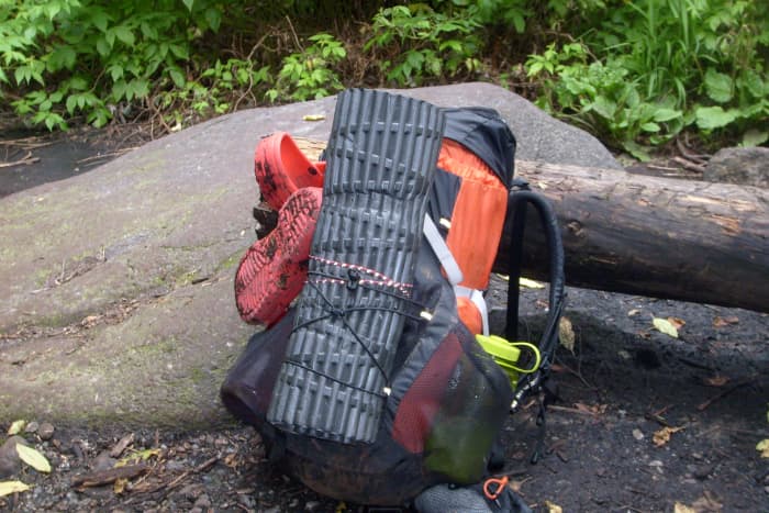If you are heading out backpacking, you'll need a few more things - including a snazzy backpack like mine and a pair of crocs.
