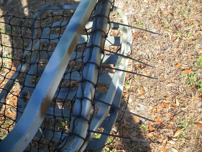 We do this 5-6 times on each side. Each cable tie has a 75lb rating, we've never had one break. We do regular maintenance on our stands annually.