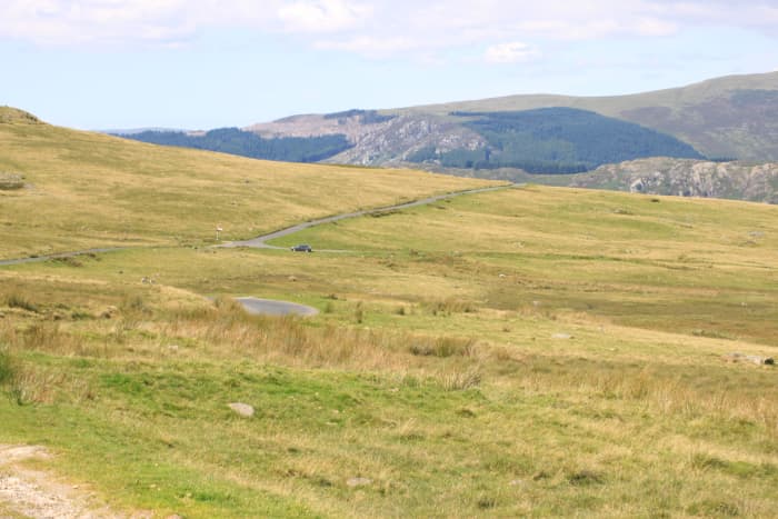 Atop Birker Fell. A remote feeling climb which rewards the cyclist with fantastic views