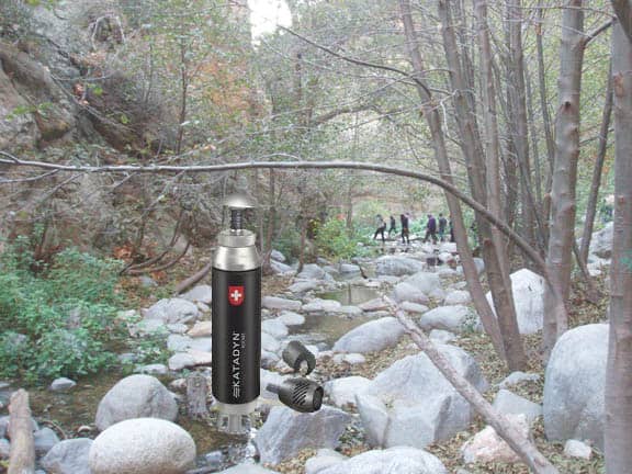 Microfilters are great for taking on long hikes where water quality is uncertain.