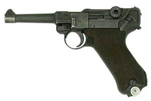 The Ruger's spiritual ancestor, the Luger P-08. Some people back in the day even called the Ruger standard the "Ruger Luger."