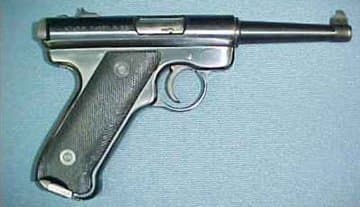The Ruger Standard, the main difference between the Standard and Mark II is that with the Mark II the Slide locks back once the magazine is empty.