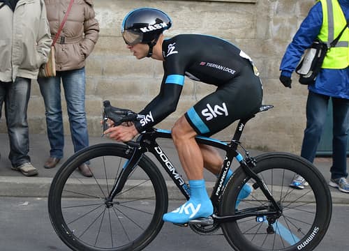Jonathon Tiernan Locke in the impressive Sky Pro Cycling Team kit- likely to be the best cycling jersey at the 2013 Tour De France