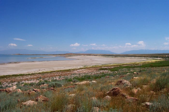 Beach on Antelope Island