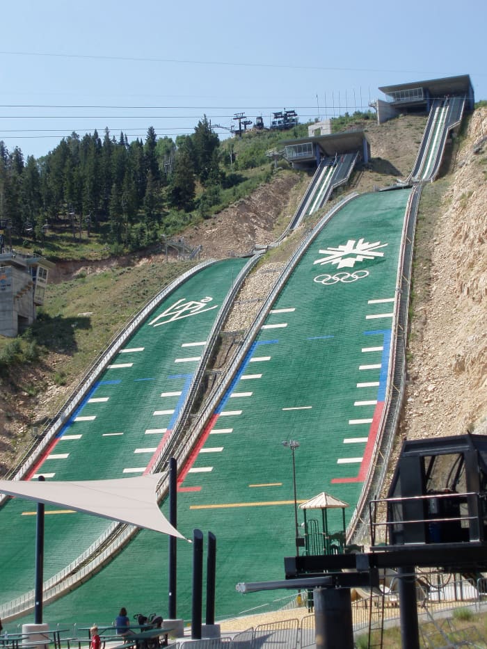 Get a bird's eye view of the Utah Olympic Park by trying out the K120 Nordic Extreme zip line!