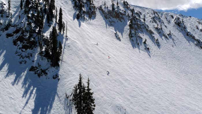 Skiing at Snowbird Ski Resort