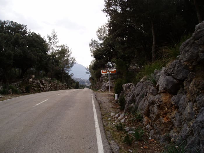 The summit of the Col de Femenia is a drag out of Puerto Pollensa but rewarding for a day in the mountains