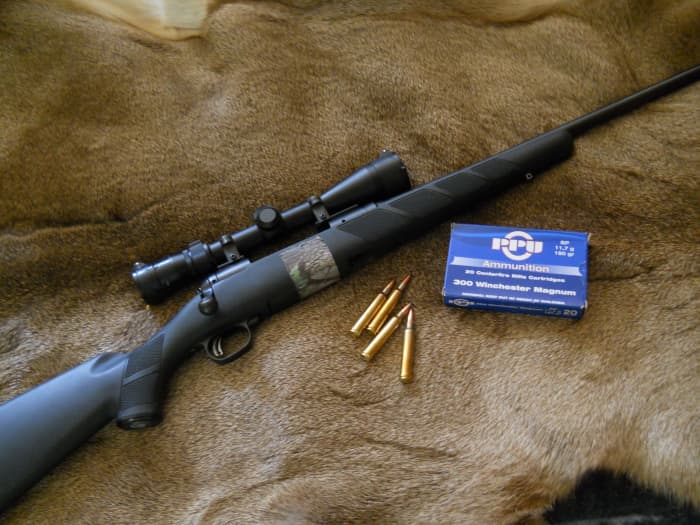 A mid-weight rifle, such as this 8.0 pound with scope Savage 111 in .300 Win. Mag., makes a great all-round choice for any Montana hunting.