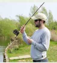 To simply put fly-line out in front on the water the rod is raised sharpish to the one o’clock position.