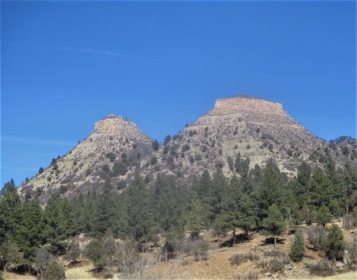 Twin Buttes is a natural formation located just a few miles west of Durango, just north of Highway 160