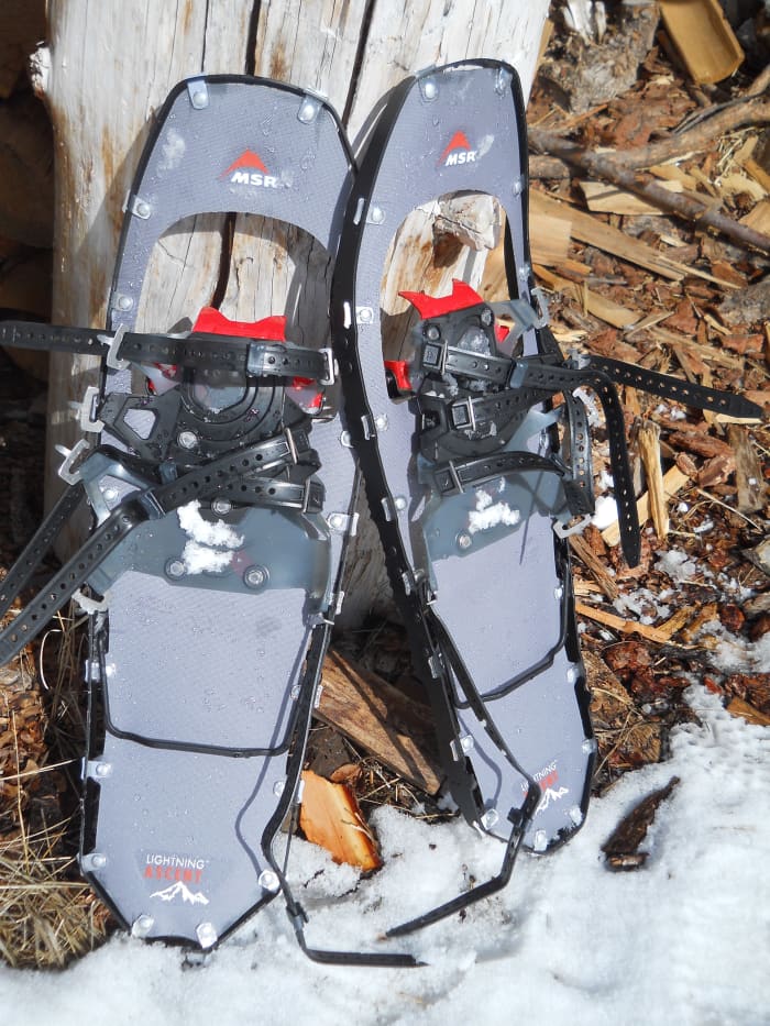 High-quality mountaineering snow shoes, such as these Lightning Ascents from MSR, are a good idea for winter big game hunting.