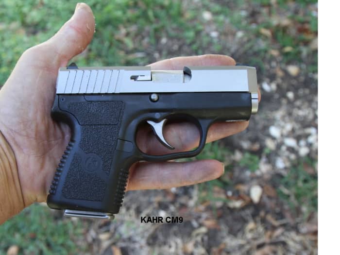 This Kahr CM9, chambered in 9mm, is just a fraction larger and heavier than many .380s. Which would you rather have in a fight?