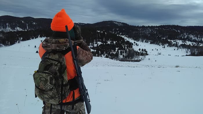 Mulie hunting: hike, climb, glass--repeat.