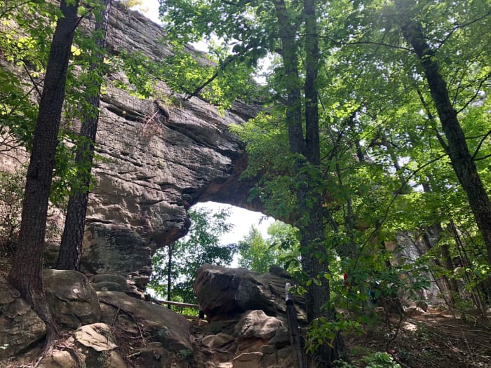 Another view of the amazing Natural Bridge in the Red River Gorge and Geological Area in Kentucky.
