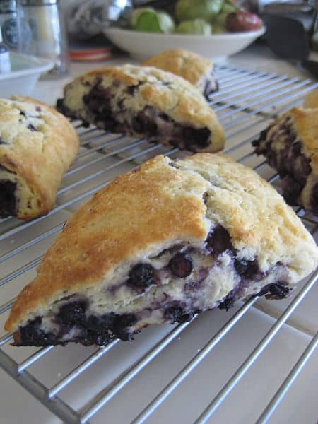 Blueberry scones.