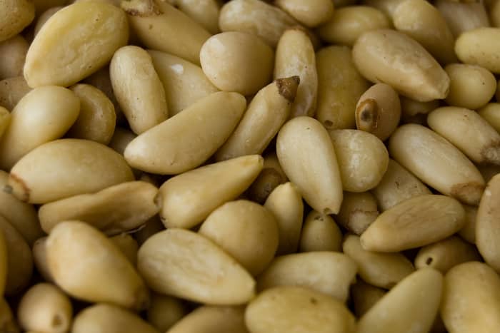 Shelled Korean pine nuts