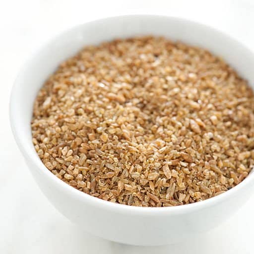 Uncooked Freekah grains