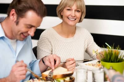Couple Enjoying Breakfast in Restaurant. 13 October 2013 Stock photo ID 100209404 By stockimages