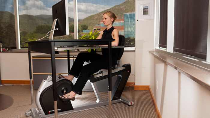 Okay so your boss will probably not be cool enough to let you bring this into your office but the idea can be harnessed!