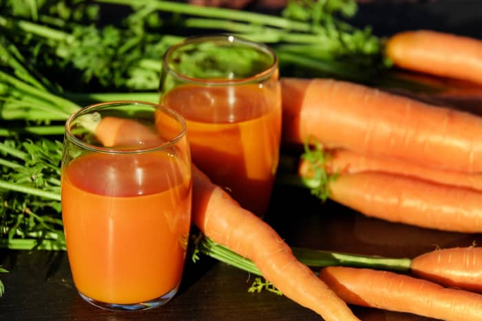 Homemade freshly pressed juices are a much healthier option than drinking processed juices and soft drinks. An even better step would be to drink water instead of juice and get meet your daily fruit and veggies intake with whole foods.