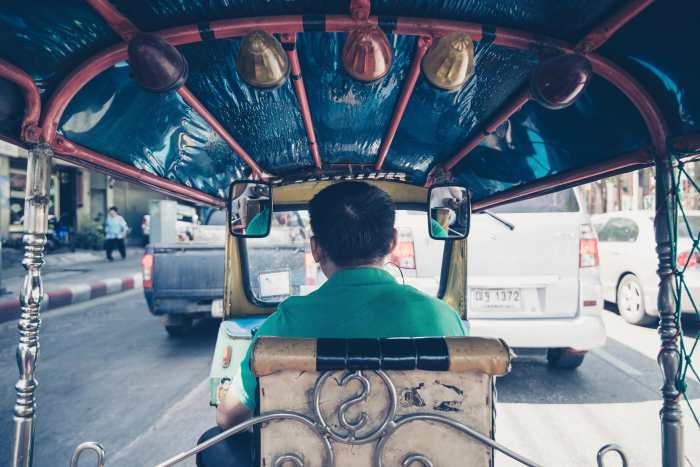Bangkok is one of the most popular tourist destinations in the world. Approximately 20.5 million tourists visited in 2017 and they contribute to the city's air pollution.