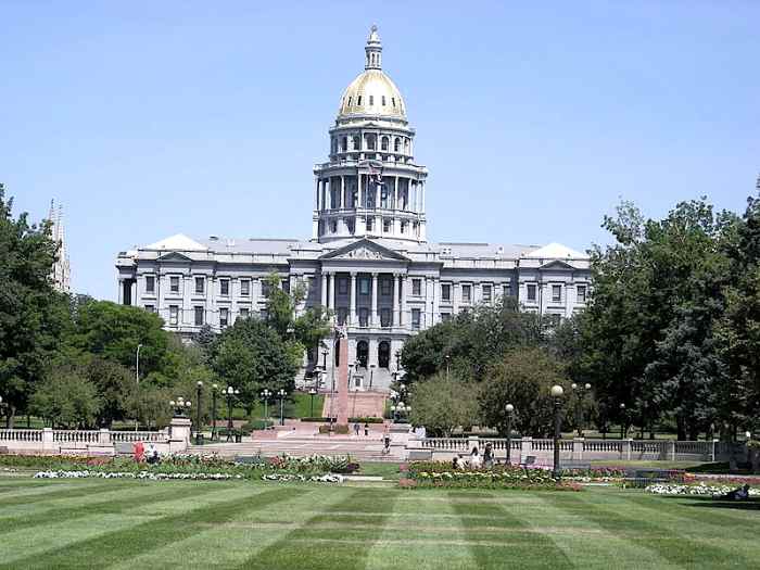 Colorado state capitol building in Denver, Colorado.