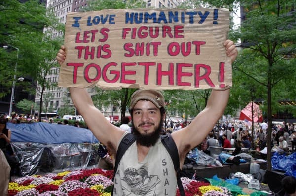 The Occupy movement was an eclectic collection of various leftist ideologies. Free hippies, to progressives right out of college and already burdened with crushing debt...to socialists of varying persuasions and anarcho-communists.