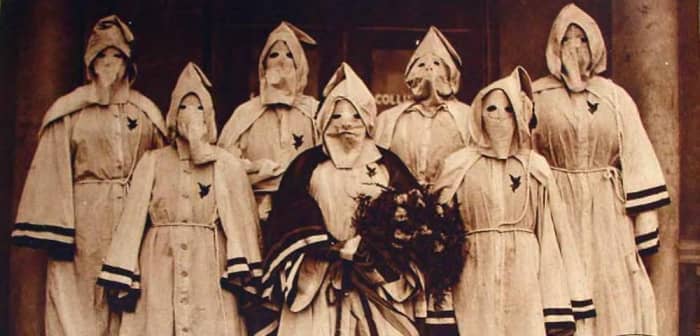The Klu Klux Klan was Nativism reaction in its worst and most violent form in America, which also included female members