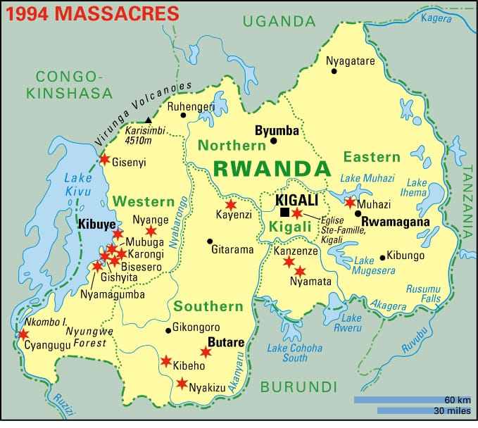 Hutus who refused to go along were murdered, too. A Hutu-controlled radio station repeatedly urged the nationwide slaughter, shouting "The graves are not yet full!"