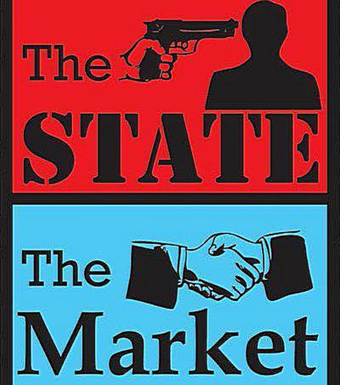 Coercion vs. Voluntaryism: Capitalism plus the state equals Corporatism; Capitalism minus the state equals Free Markets.