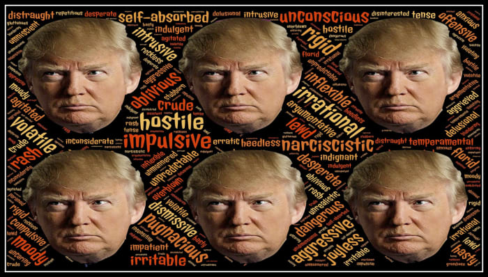 Trump's destructive behaviors and personality disorders which border on psychosis make him unfit for office.