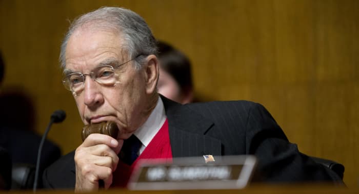 Chuck Grassley (R-IA), head of the Senate Judiciary Committee, is preparing to take-up legislation restricting Trump's ability to fire Mueller.
