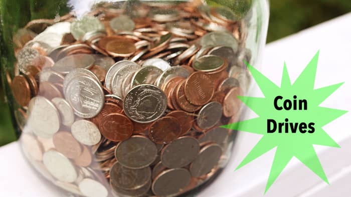 Almost everyone has some loose change in their pockets or purses. Put it to good use by setting up a coin jar drive.