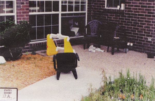 James Cron testified that there was no intruder since the mulch beneath the window was undisturbed. It's kind of hard to disturb mulch that isn't there...